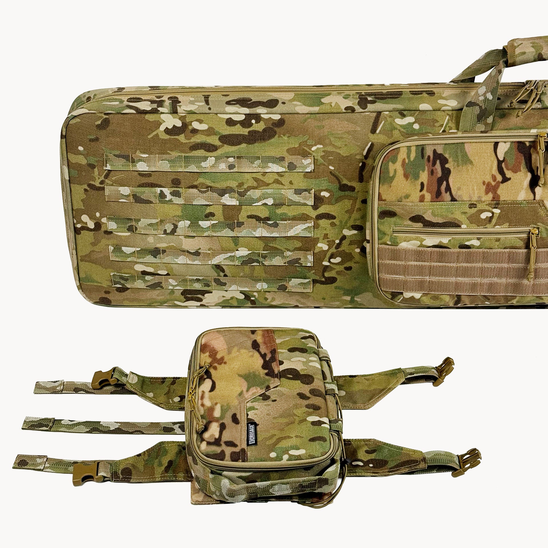 Збройовий чохол-мат Long Range 2 в 1, мультикам, 147 cм.