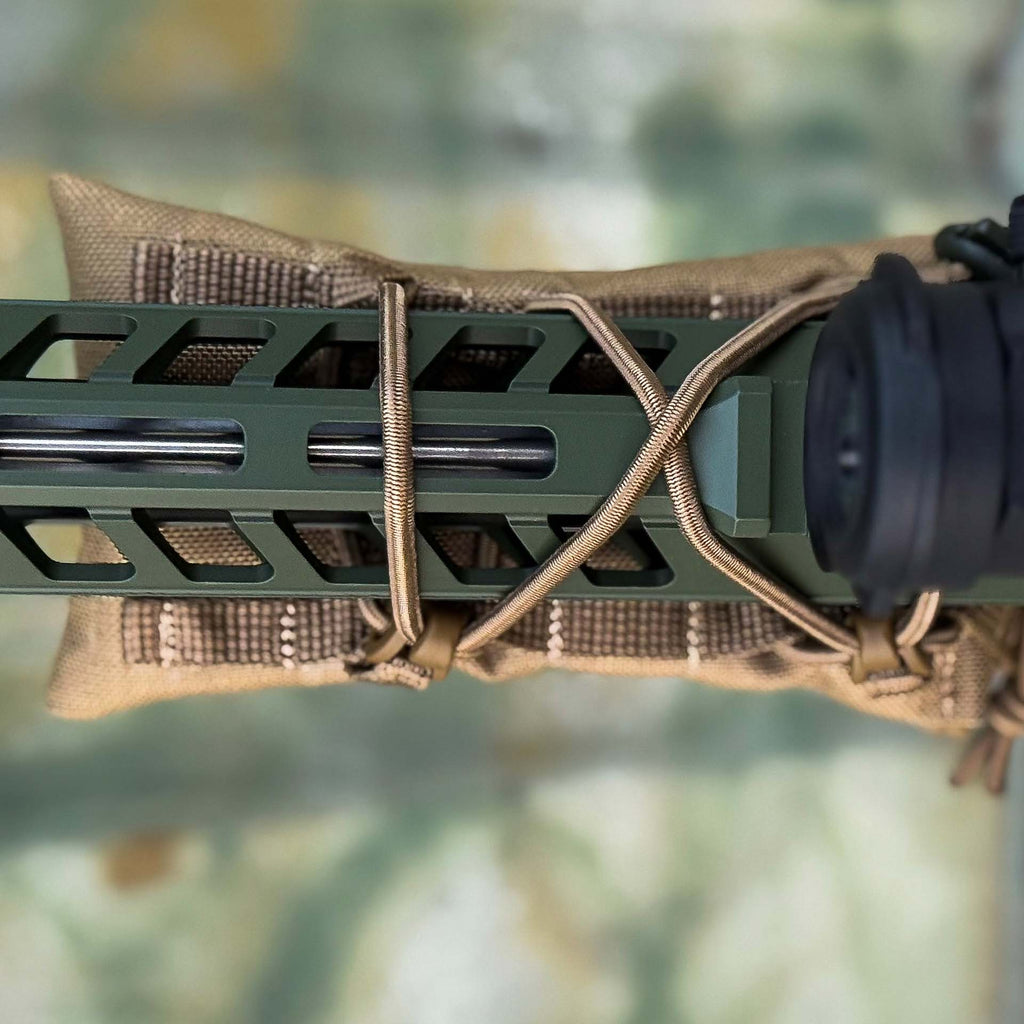 Барикадний мішок на AR-15 My Store кріплення барикадного мішка цівці, койот. мішок койот